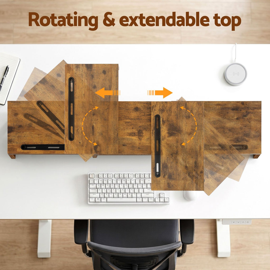 Artiss Dual Monitor Stand Riser - view 04