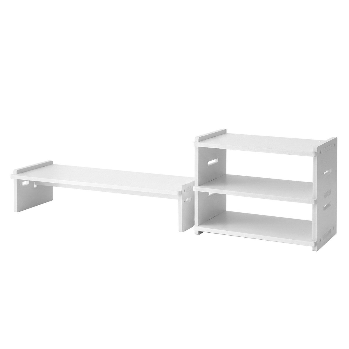 Modular Monitor Stand + 3-Tier Desk Organiser - view 01