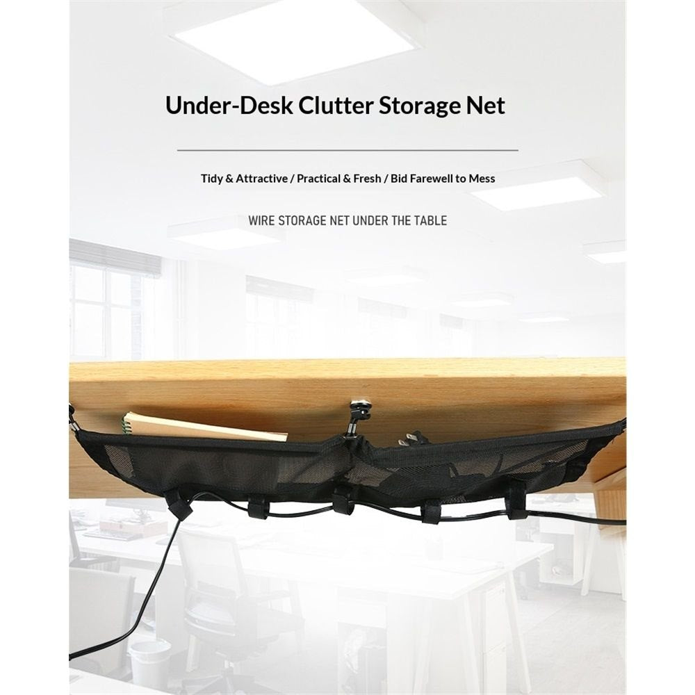 Under-Desk Cable Management Net � Black - view 01