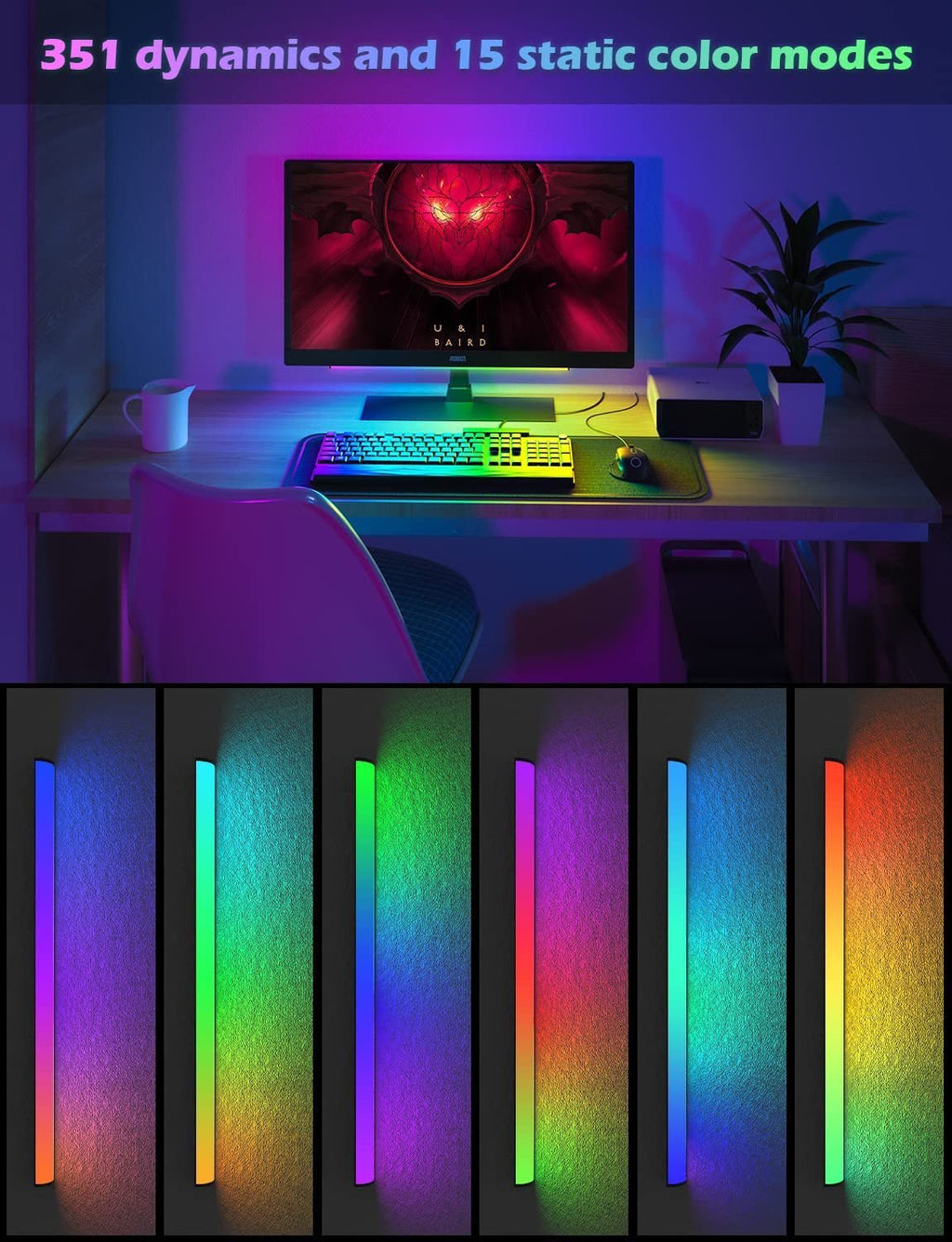 USB RGB Monitor Light Bars (2-Pack) - view 04