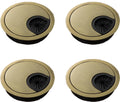 Metal Desk Cable Grommets (4-Pack, 60mm)